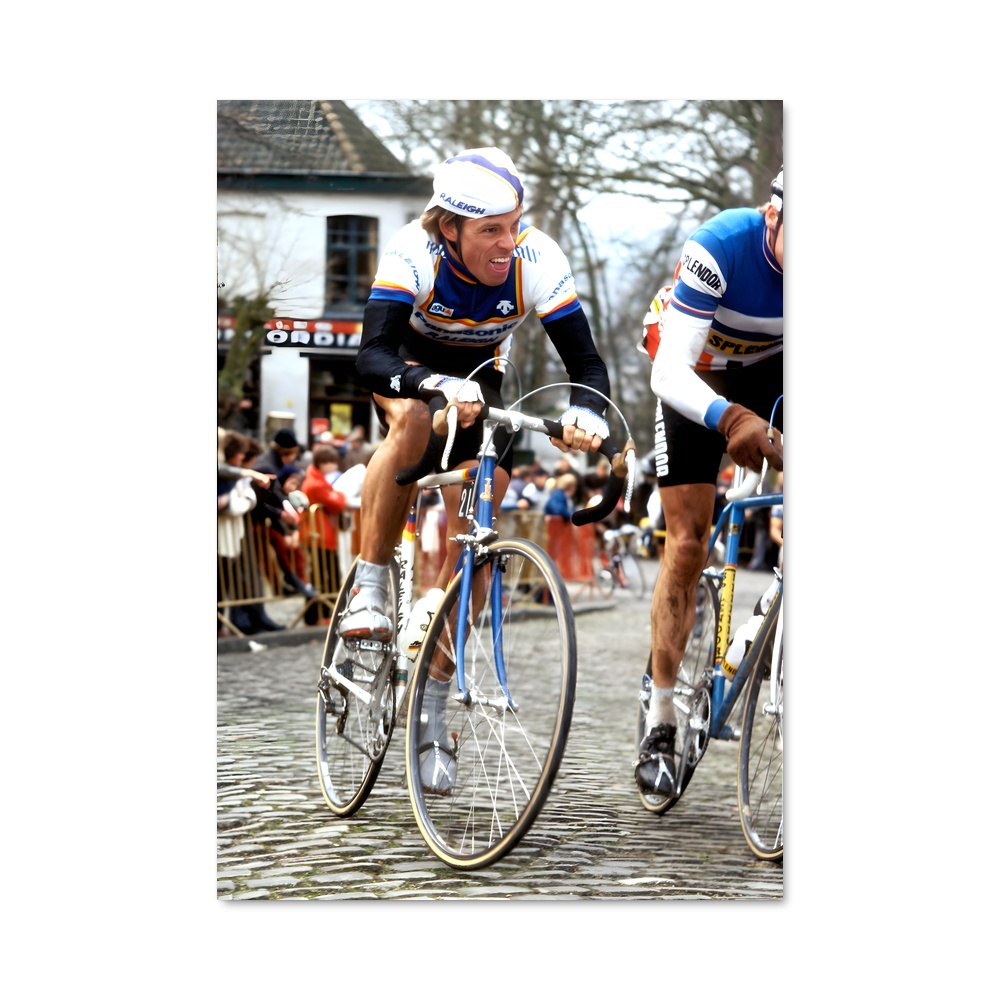 Poster Les Roues de la Victoire – affiche Cyclisme